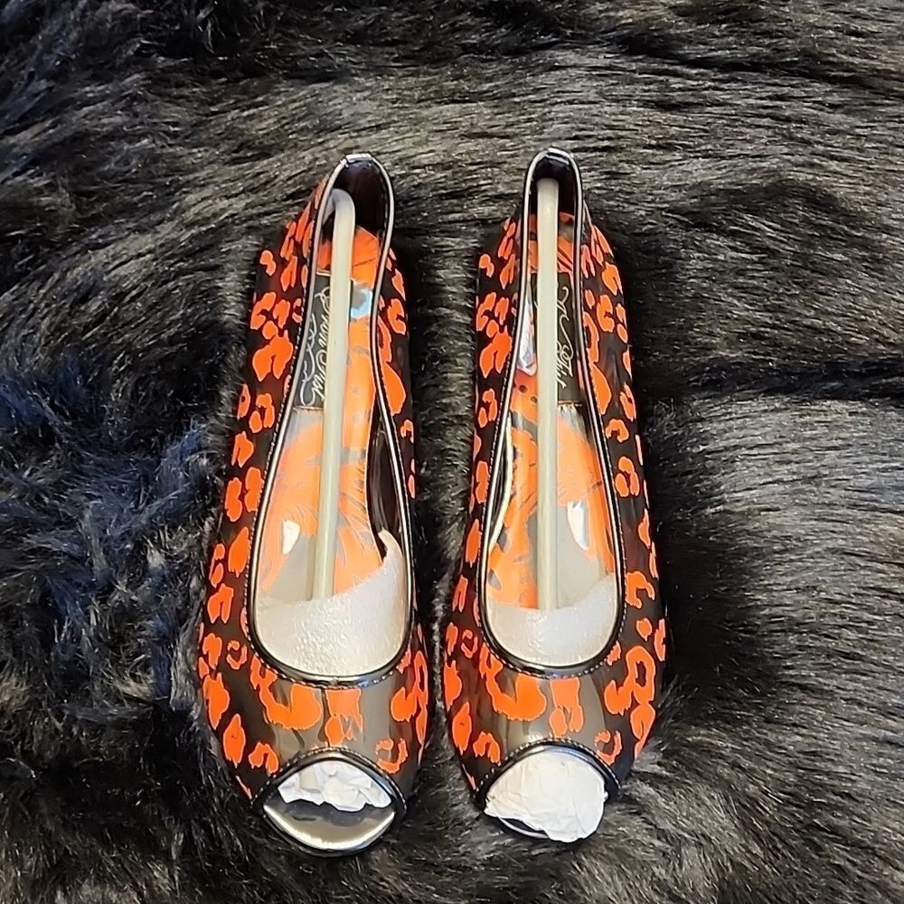 NIB Iron Fist Girls Raw Power Peep Toe Orange Size 7